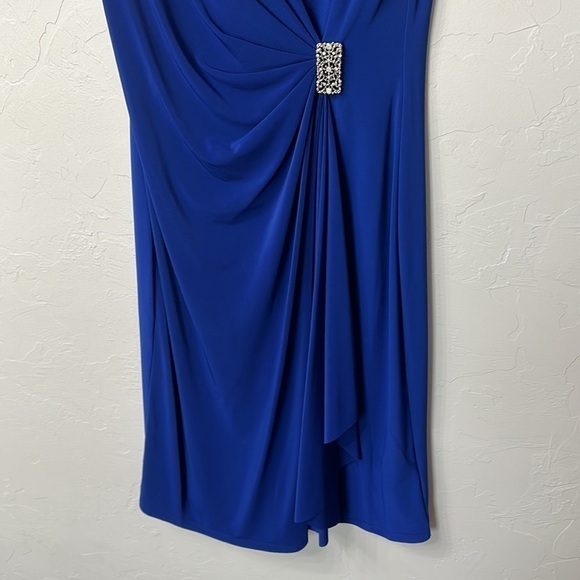 American Living blue wrap style dress size 10 - Picture 3 of 11